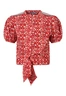 D-zine meisjes blouse korte mouw